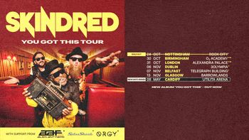 Skindred - You Got This Tour Skindred at Telegraph Building on 7 November 2023 gig poster