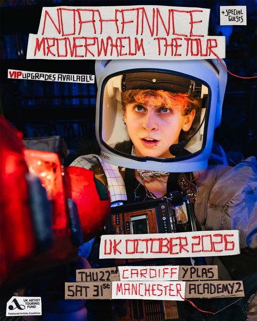 Noah Finne - Mr Overwhelm The Tour Noah Finne october 2026 tour poster