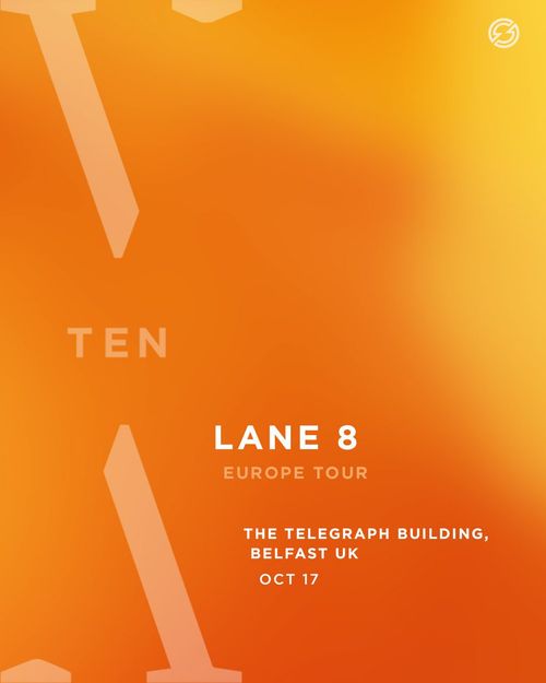 LANE 8 - EUROPE TOUR Lane 8 at The Telegraph Building on 17 October 2026 gig poster