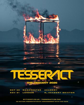 Tesseract - The Descent 2026 TesseracT october 2026 to november 2026 tour poster