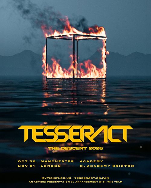 Tesseract - The Descent 2026 TesseracT october 2026 to november 2026 tour poster