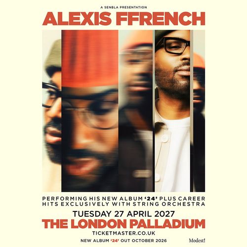ALEXIS FfRENCH at THE LONDON PALLADIUM on 27 April 2027 gig poster