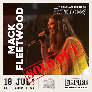 MACK FLEETWOOD at Empire Music Hall on 18 July 2016 gig poster