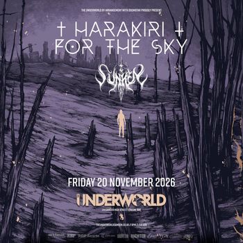† HARAKIRI † FOR THE SKY SUNNEN, FOR THE SKY, Harakiri at UNDERWORLD on 20 November 2026 gig poster