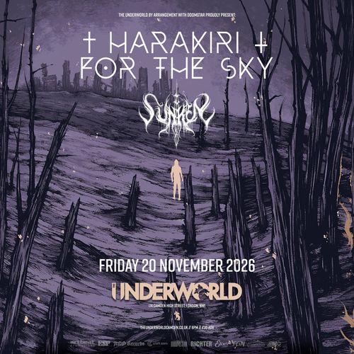 † HARAKIRI † FOR THE SKY SUNNEN, FOR THE SKY, Harakiri at UNDERWORLD on 20 November 2026 gig poster