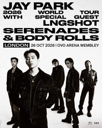 JAY PARK 2026 WORLD TOUR LNGSHT, Jay Park at OVO ARENA WEMBLEY on 26 October 2026 gig poster