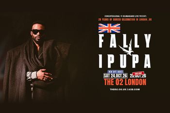 FALLY IPUPA at The O2 on 24 October 2026 gig poster
