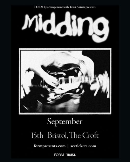 Midding at The Croft on 15 September 2026 gig poster