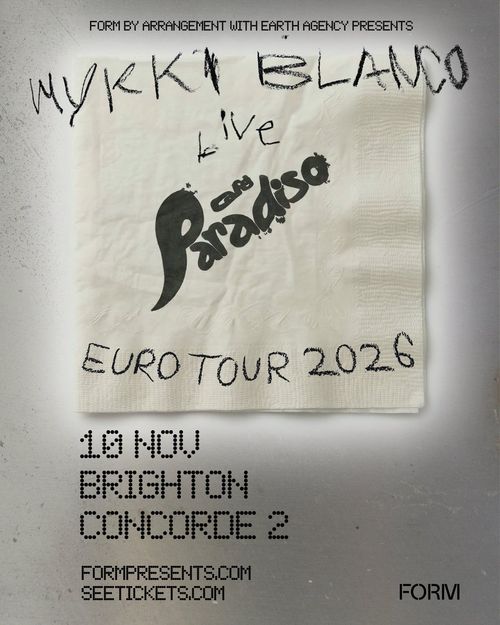 Mykki Blanco live Mykki Blanco at Concorde 2 on 10 November 2026 gig poster