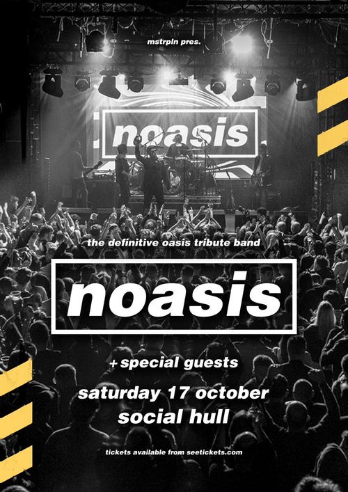 noasis at social on 17 October 2026 gig poster