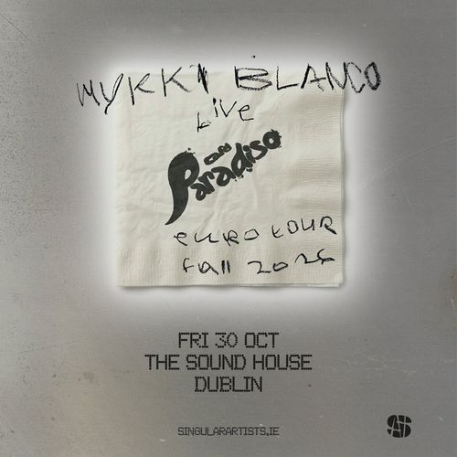 Mykki Blanco live Mykki Blanco at The Sound House on 30 October 2026 gig poster