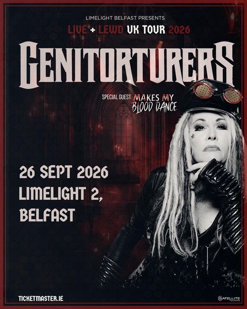 GENITORTURERS Makes my Blood Dance at Limelight 2 on 26 September 2026 gig poster