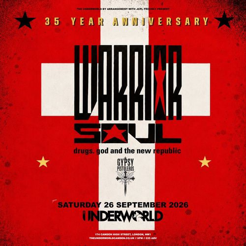 WARRIOR SOUL Gypsy Pistoleros at Underworld on 26 September 2026 gig poster