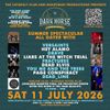 SUMMER SPECTACULAR ALL DAYER WITH Liars at the Witch Trial, Fractures, PAGE CONSPIRACY, Deadline, YOU ME AND THE TREES, HEY ALAMO, VERSAINTS, DEAD ELVIS, Drave gig poster