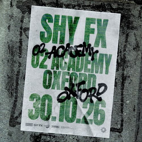 SHY FX at 02 ACADEMY on 30 October 2026 gig poster