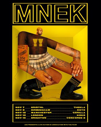 MNEK november 2026 tour poster