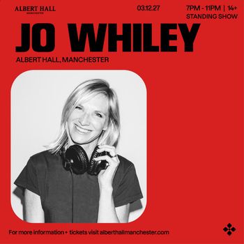JO WHILEY at ALBERT HALL on 3 December 2027 gig poster