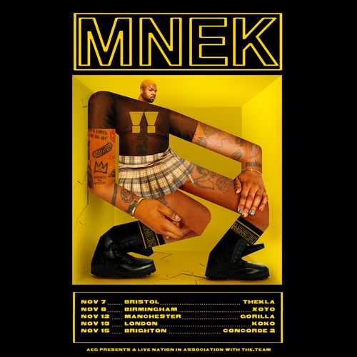 MNEK november 2026 tour poster