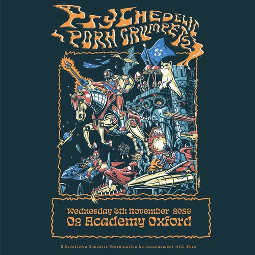 Psychedelic Porn Crumpets at O2 Academy on 4 November 2026 gig poster