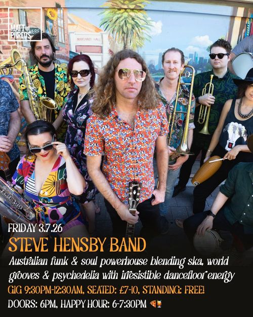 STEVE HENSBY BAND at Maylands Hall on 3 July 2026 gig poster