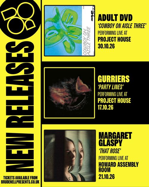 ROO DO NEW RELEASES Gurriers, Margaret Glaspy, Adult DVD october 2026 tour poster