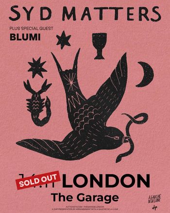 SYD MATTERS Blumi at The Garage on 14 July 2026 gig poster