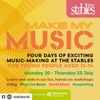 MAKE MY MUSIC DJing, Songwriting, World Music, IPad Live Beats gig poster