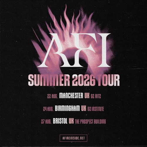 AFI Summer 2026 Tour AFI august 2026 tour poster