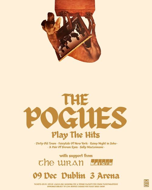 THE POGUES Play The Hits The Pogues, URAN at 3 Arena on 9 December 2026 gig poster