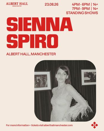 SIENNA SPIRO at Albert Hall on 23 August 2026 gig poster