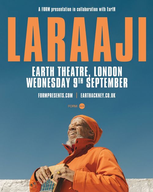 LARAJI at Earth Theatre on 9 September 2026 gig poster