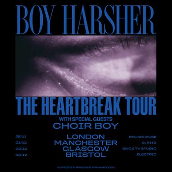 Boy Harsher - The Heartbreak Tour Boy Harsher, Choir Boy november 2026 to december 2026 tour poster
