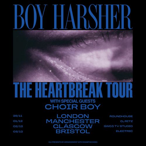 Boy Harsher - The Heartbreak Tour Boy Harsher, Choir Boy november 2026 to december 2026 tour poster