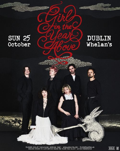 Girl in the Year Above at Whelan's on 25 October 2026 gig poster