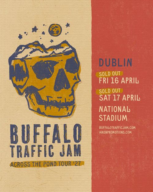 Buffalo Traffic Jam - Across The Pond Tour '27 Buffalo Traffic Jam april 2027 tour poster