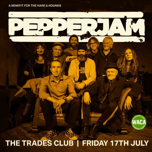 PEPPERJAM at The Trades Club on 17 July 2026 gig poster