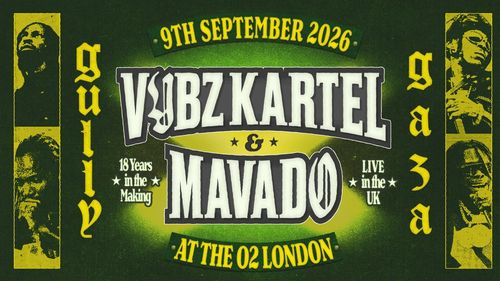 Vybz Kartel & Mavado Mavado, Vybz Kartel at The O2 on 9 September 2026 gig poster