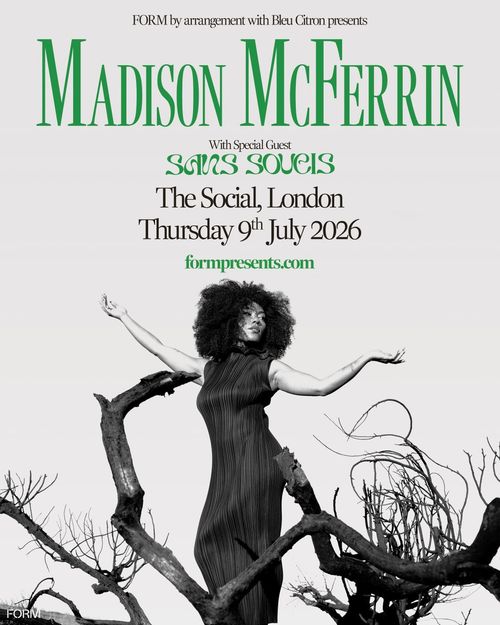 MADISON McFERRIN Sans Souci at The Social on 9 July 2026 gig poster