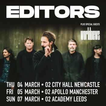 EDITORS World News march 2026 tour poster