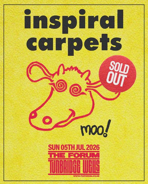 inspiral carpets at The Forum on 5 July 2026 gig poster