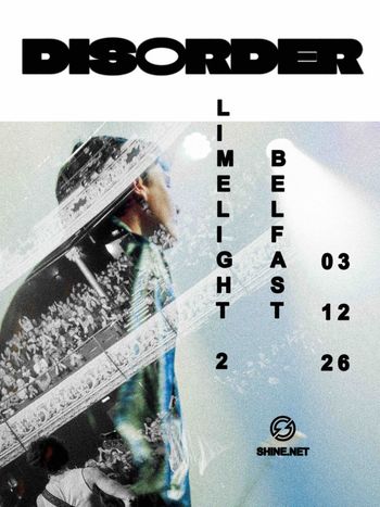 DISORDER at Limelight on 3 December 2026 gig poster