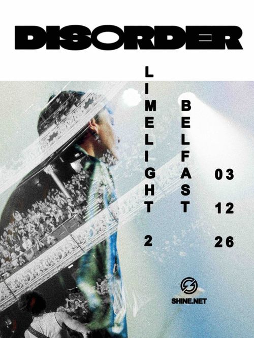 DISORDER at Limelight on 3 December 2026 gig poster