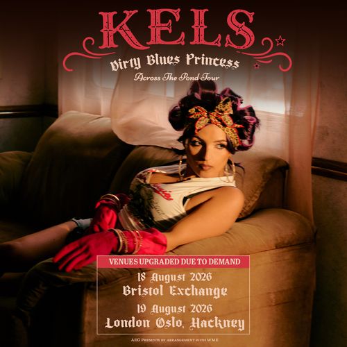 KELS Dirty Blues Princess Across The Pond Tour KELS august 2026 tour poster