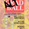 ALT BALL Ravine, Mutt, Storm Kerb, SKY VALLEY, Mistress, BLINDED gig poster