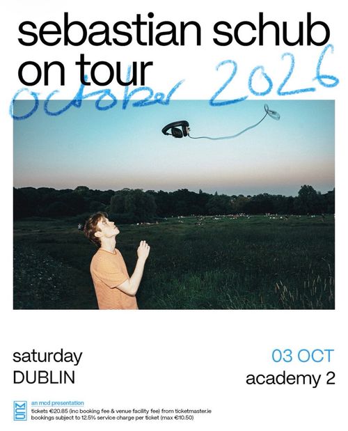 sebastian schub on tour Sebastian Schub at academy 2 on 3 October 2026 gig poster