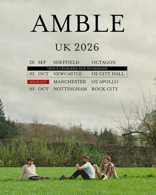 AMBLE UK 2026 Amble september 2026 to october 2026 tour poster