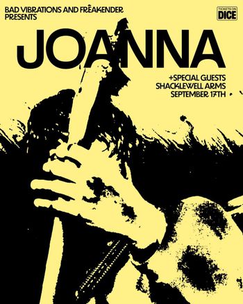 JOANNA at Shacklewell Arms on 17 September 2026 gig poster
