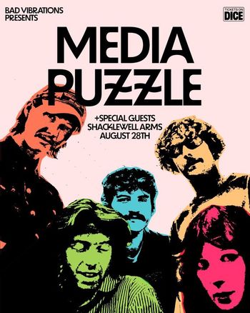 MEDIA PUZZLE at Shacklewell Arms on 28 August 2026 gig poster