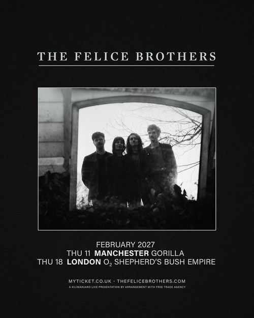 The Felice Brothers february 2027 tour poster