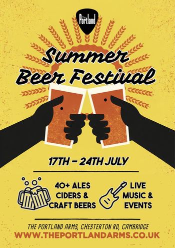 Summer Beer Festival Live Music & Events july 2026 tour poster